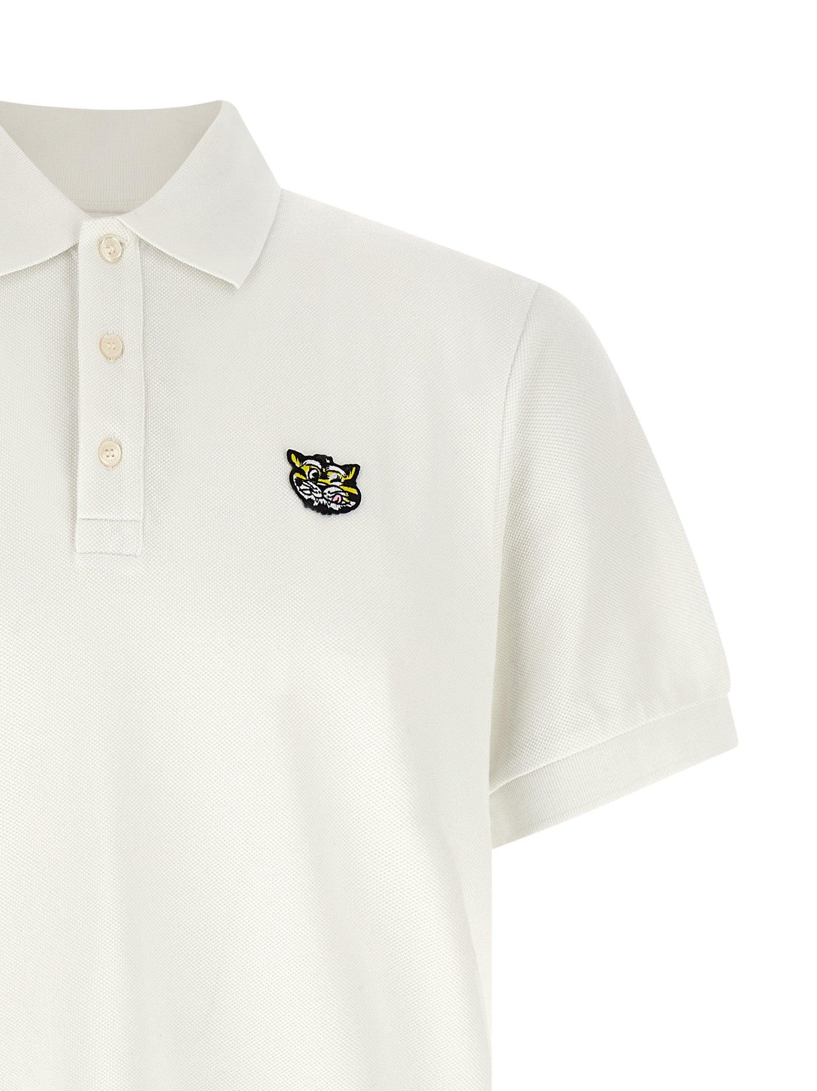 Kenzo Weißes Poloshirt aus Baumwolle