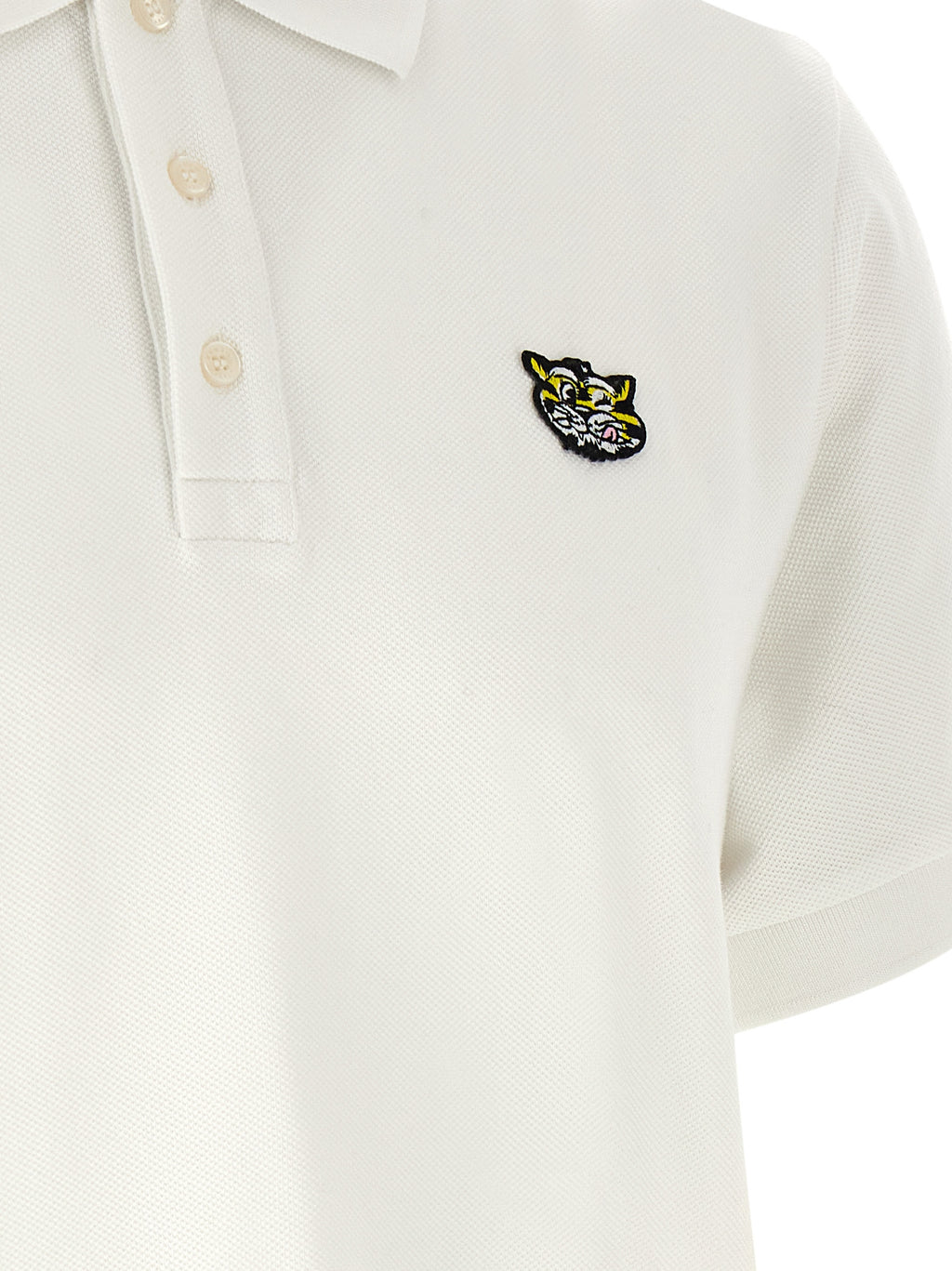 Kenzo Weißes Poloshirt aus Baumwolle