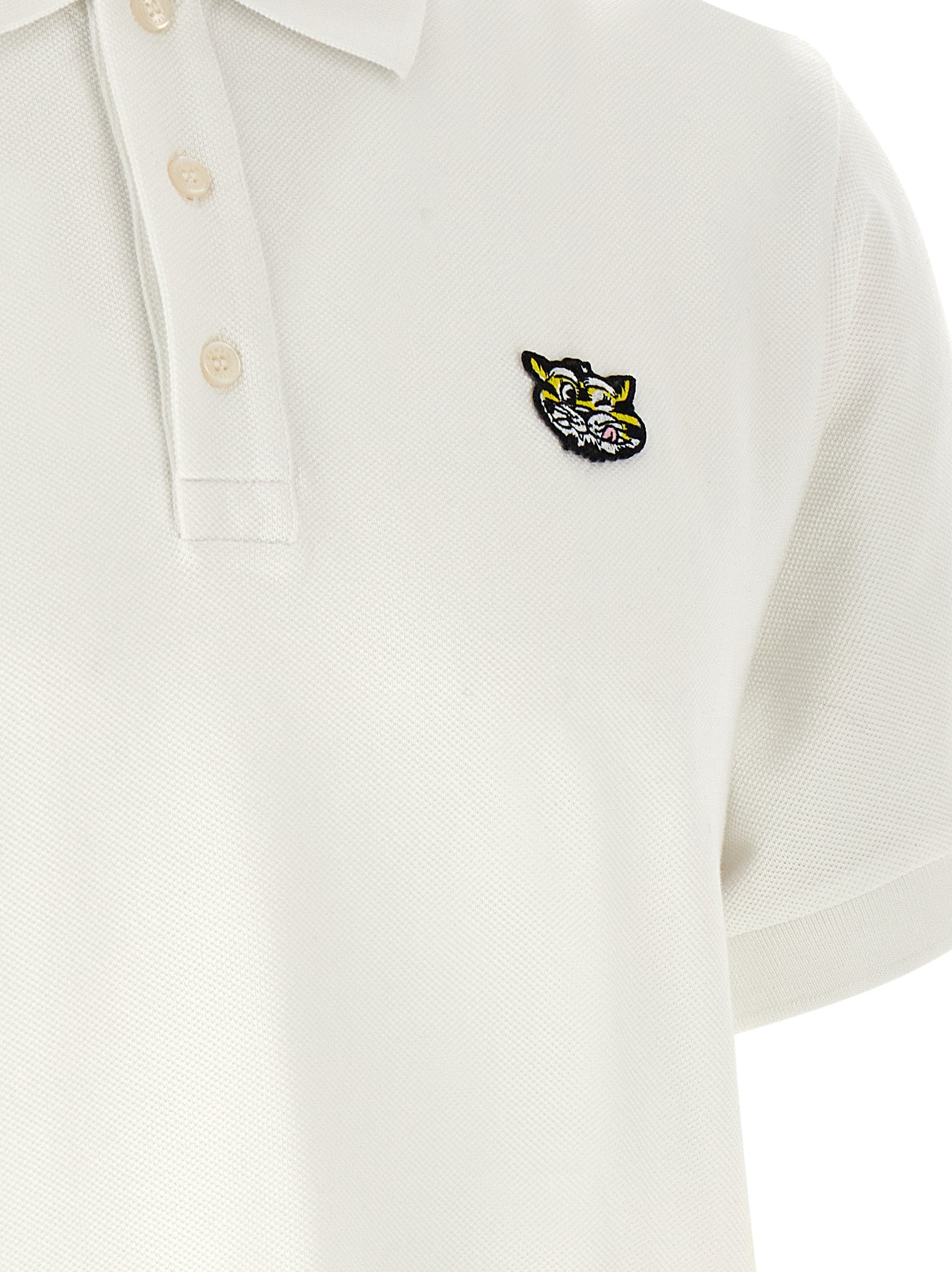 Kenzo Weißes Poloshirt aus Baumwolle