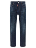 Dsquared² Blaue Jeans aus Baumwolle im geraden Schnitt