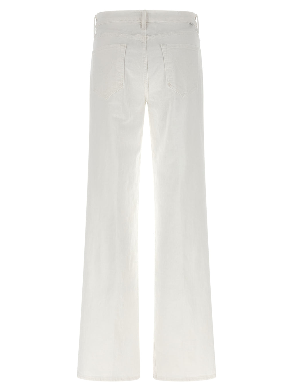 Mother Denim Weiße Baumwoll-Schlagjeans