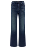 Mother Denim Blaue Jeans aus Baumwolle im geraden Schnitt