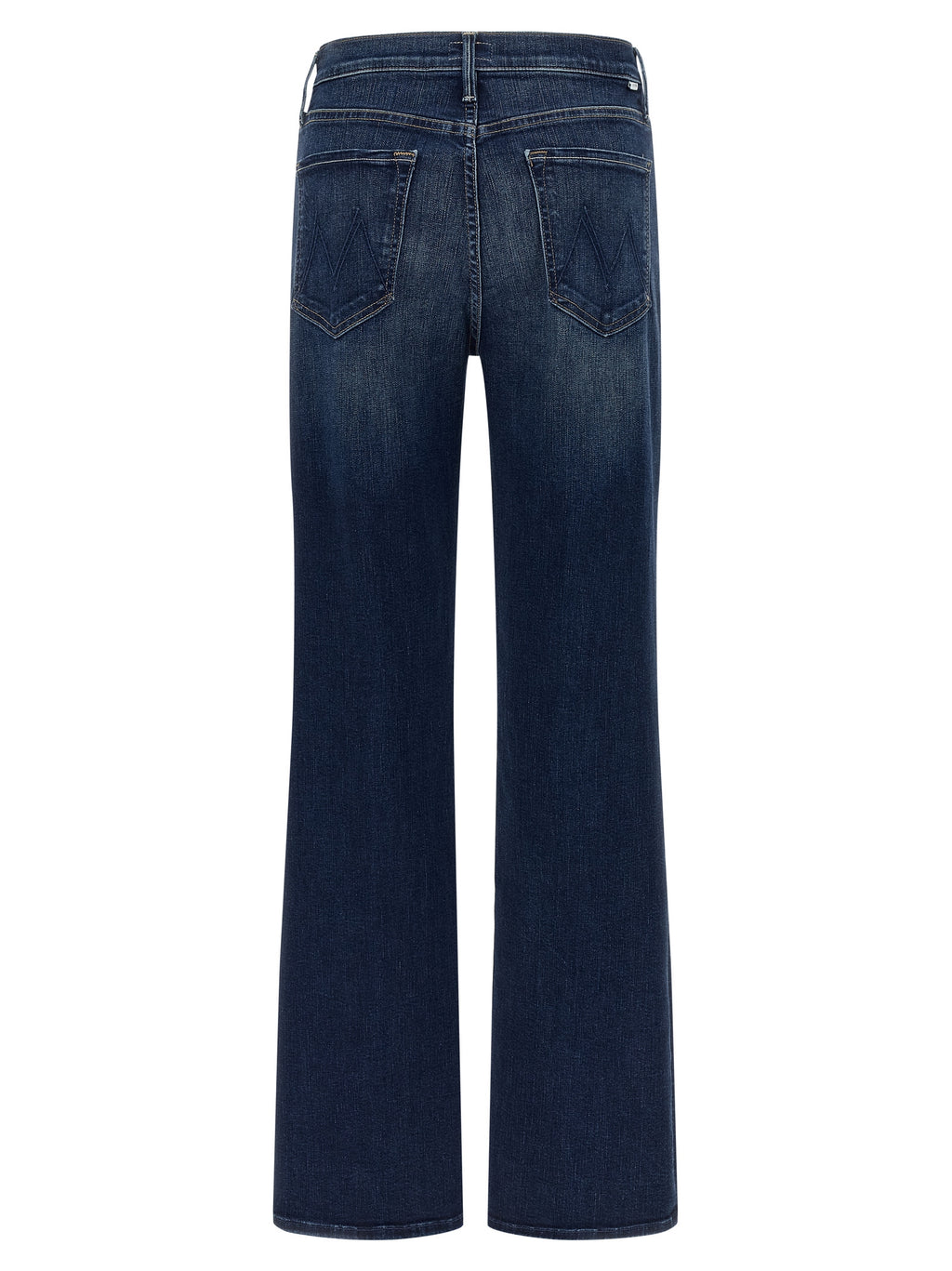 Mother Denim Blaue Jeans aus Baumwolle im geraden Schnitt