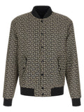 Balmain Schwarzer Bomber aus Polyamid