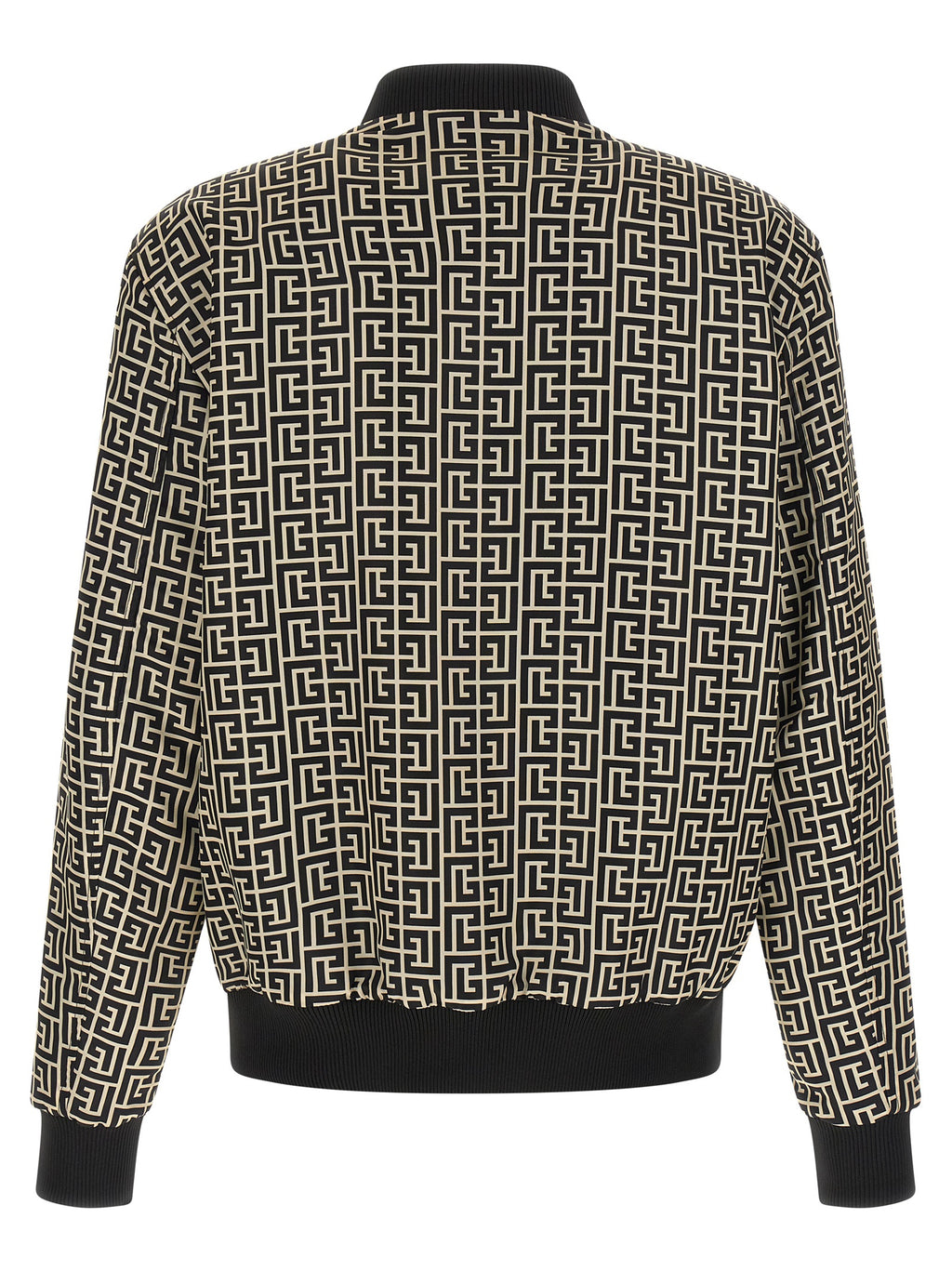 Balmain Schwarzer Bomber aus Polyamid