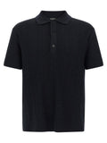 Balmain Blaues Woll-Poloshirt