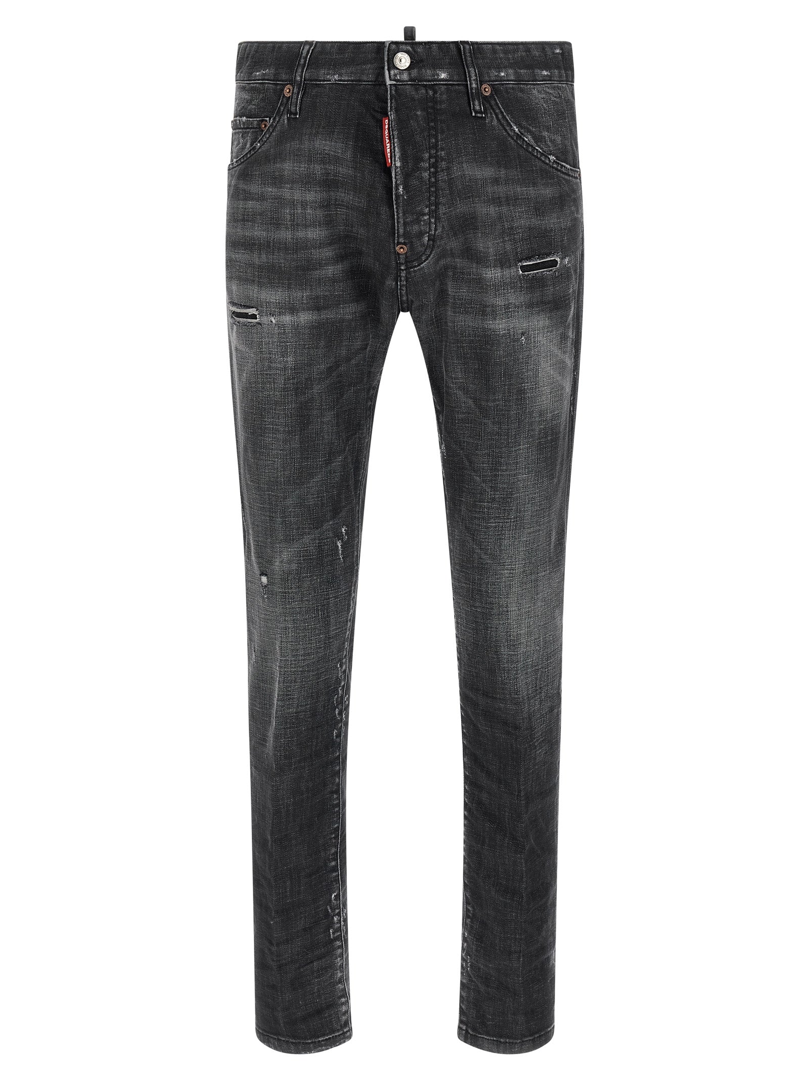 Dsquared² Schwarze Baumwolljeans Denim