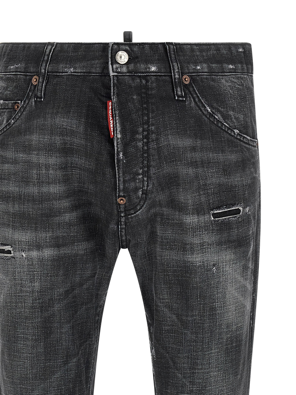 Dsquared² Schwarze Baumwolljeans Denim
