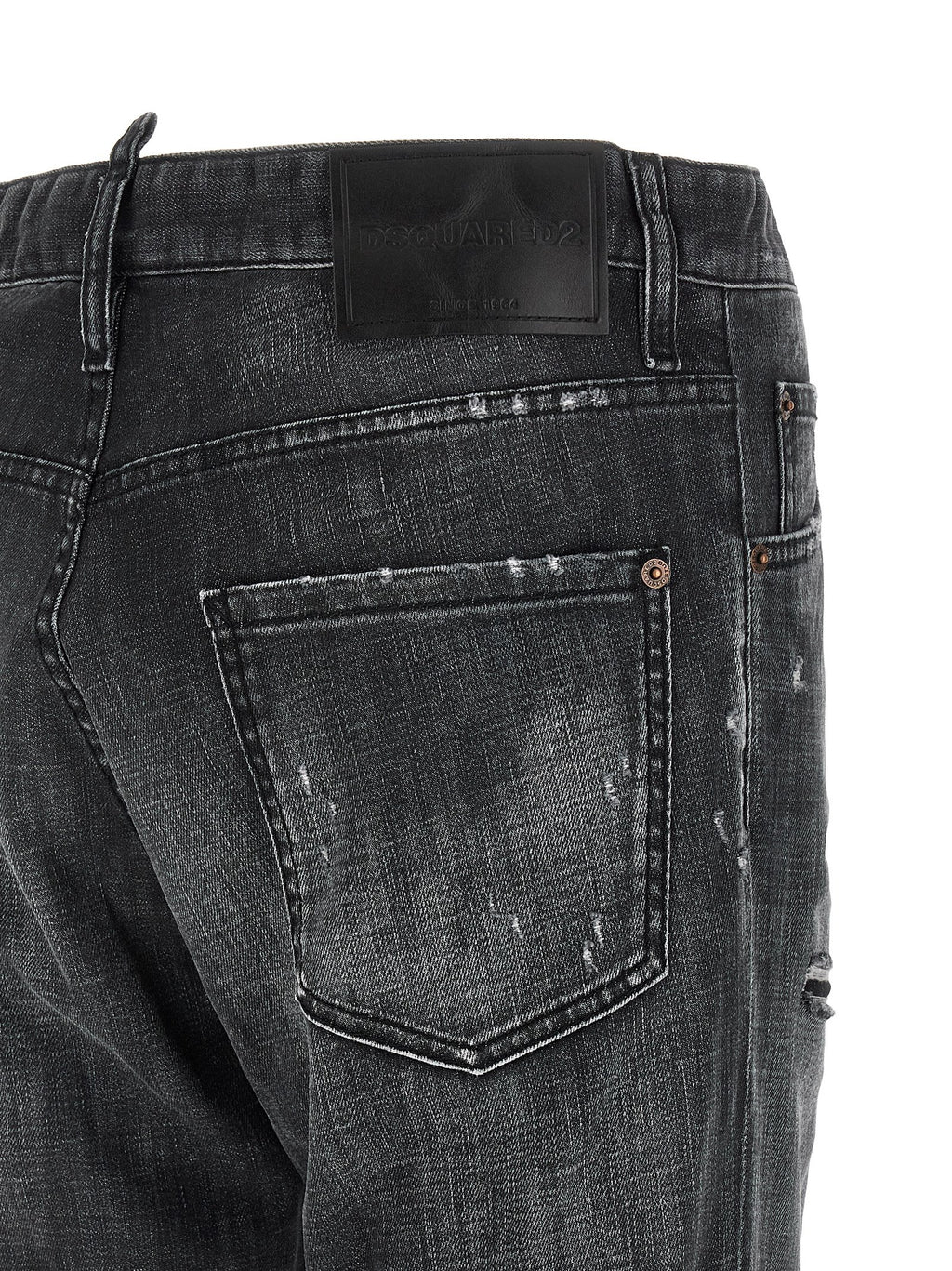 Dsquared² Schwarze Baumwolljeans Denim