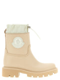 Moncler Beige PVC Stiefeletten