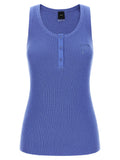PINKO Blaue Baumwoll-Tanktops