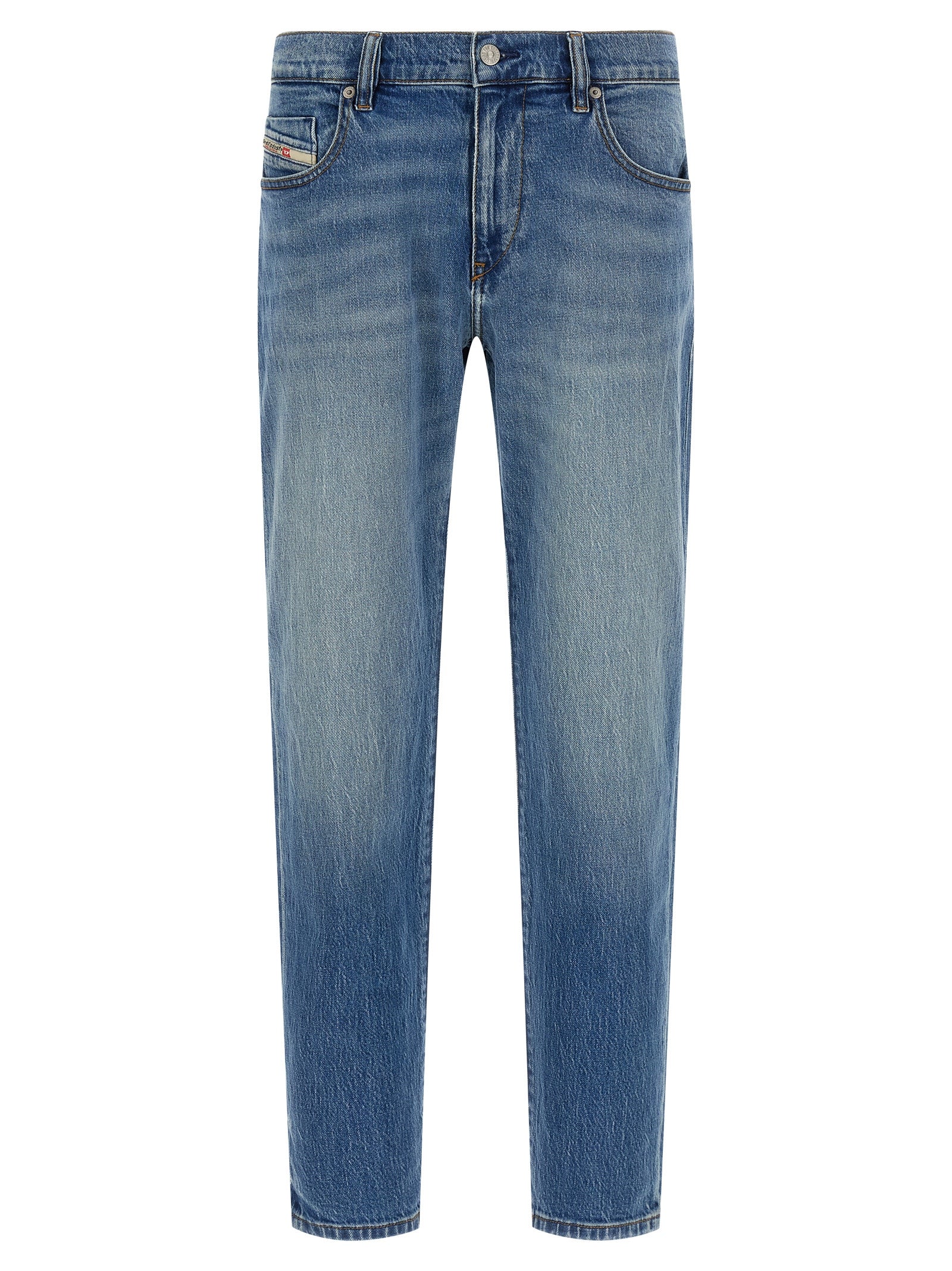Diesel Blaue Jeans aus Baumwolle im geraden Schnitt