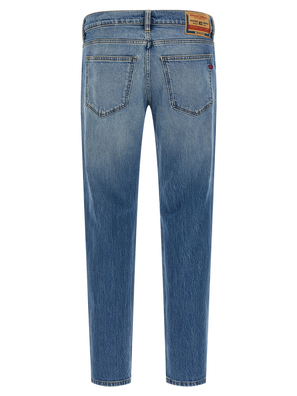 Diesel Blaue Jeans aus Baumwolle im geraden Schnitt