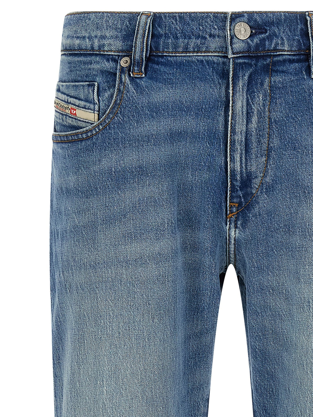 Diesel Blaue Jeans aus Baumwolle im geraden Schnitt