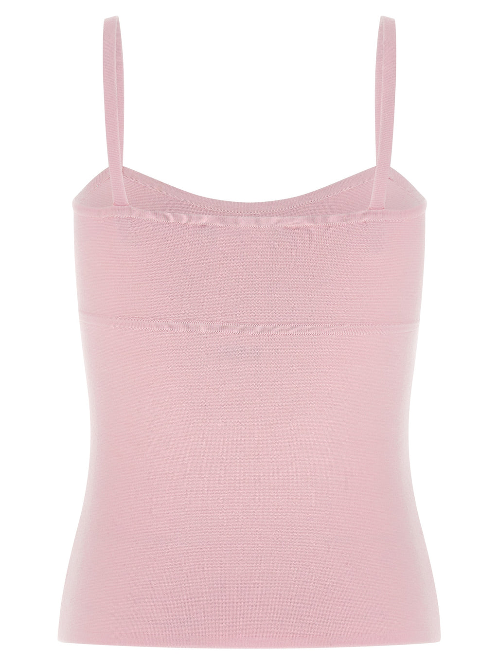 Max Mara Ärmelloses T-Shirt aus mehrfarbiger Schurwolle