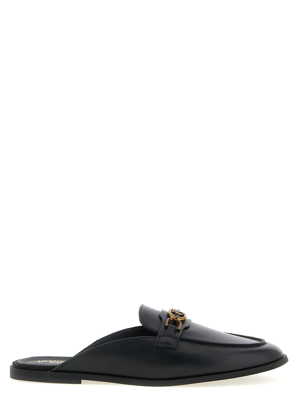 PINKO Schwarze Kalbsleder-Slipper
