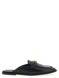 PINKO Schwarze Kalbsleder-Slipper