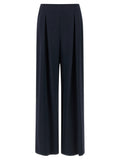 Max Mara Blaue Seidenhose für die Freizeit