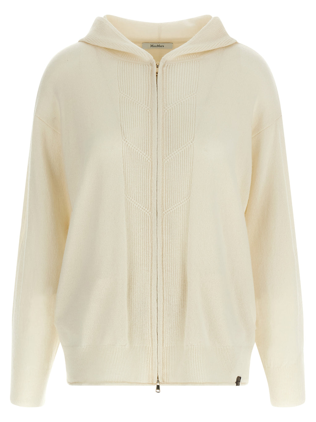 Max Mara Weicher Kaschmir-Cardigan in Weiß