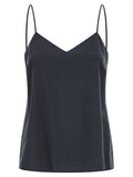 Max Mara Graues ärmelloses Seidentop