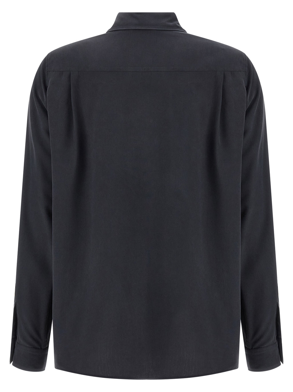 Max Mara Graue Seidenbluse