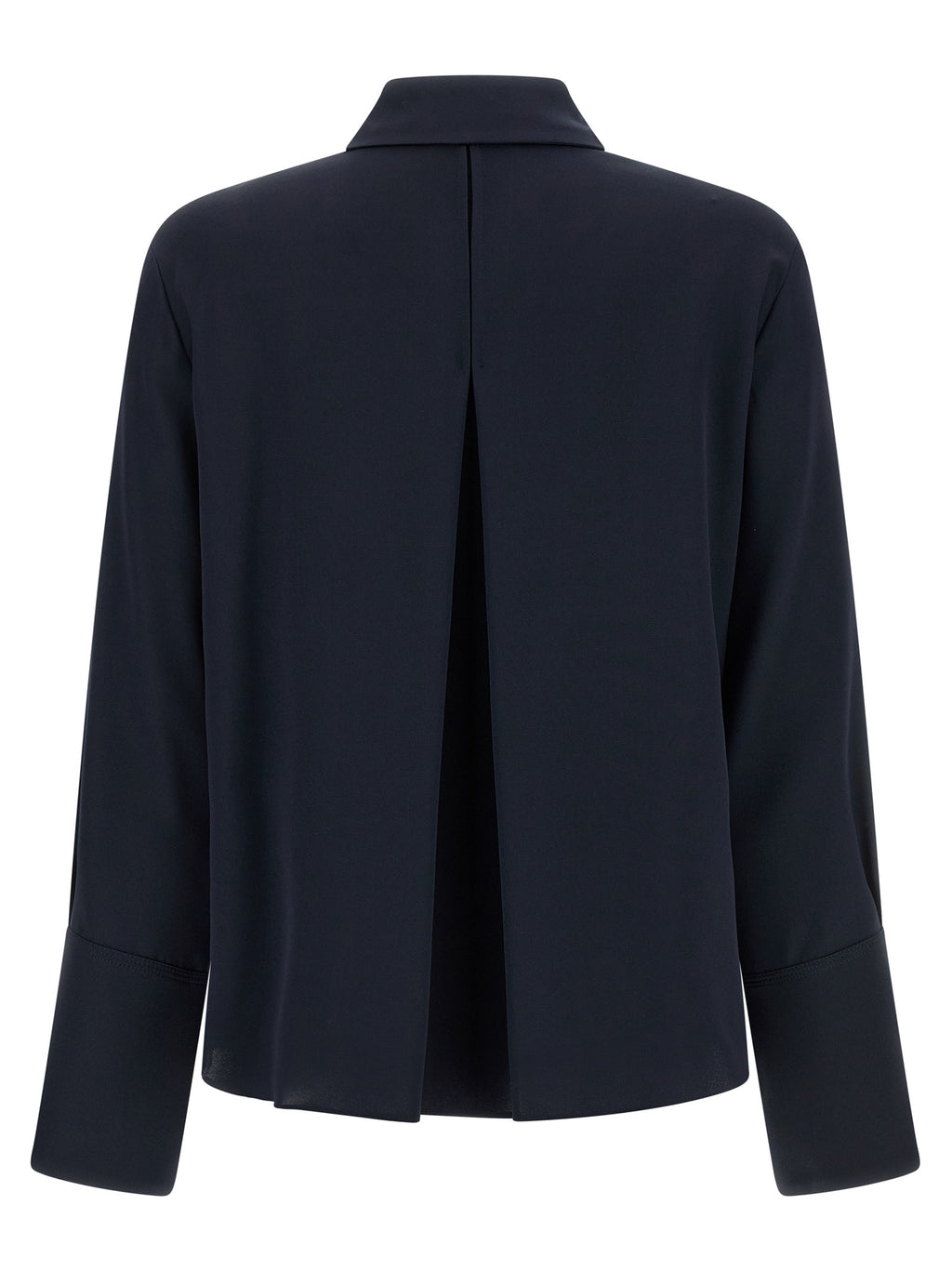 Max Mara Blaue Seidenbluse