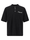 Dsquared² Schwarzes Baumwoll-Poloshirt