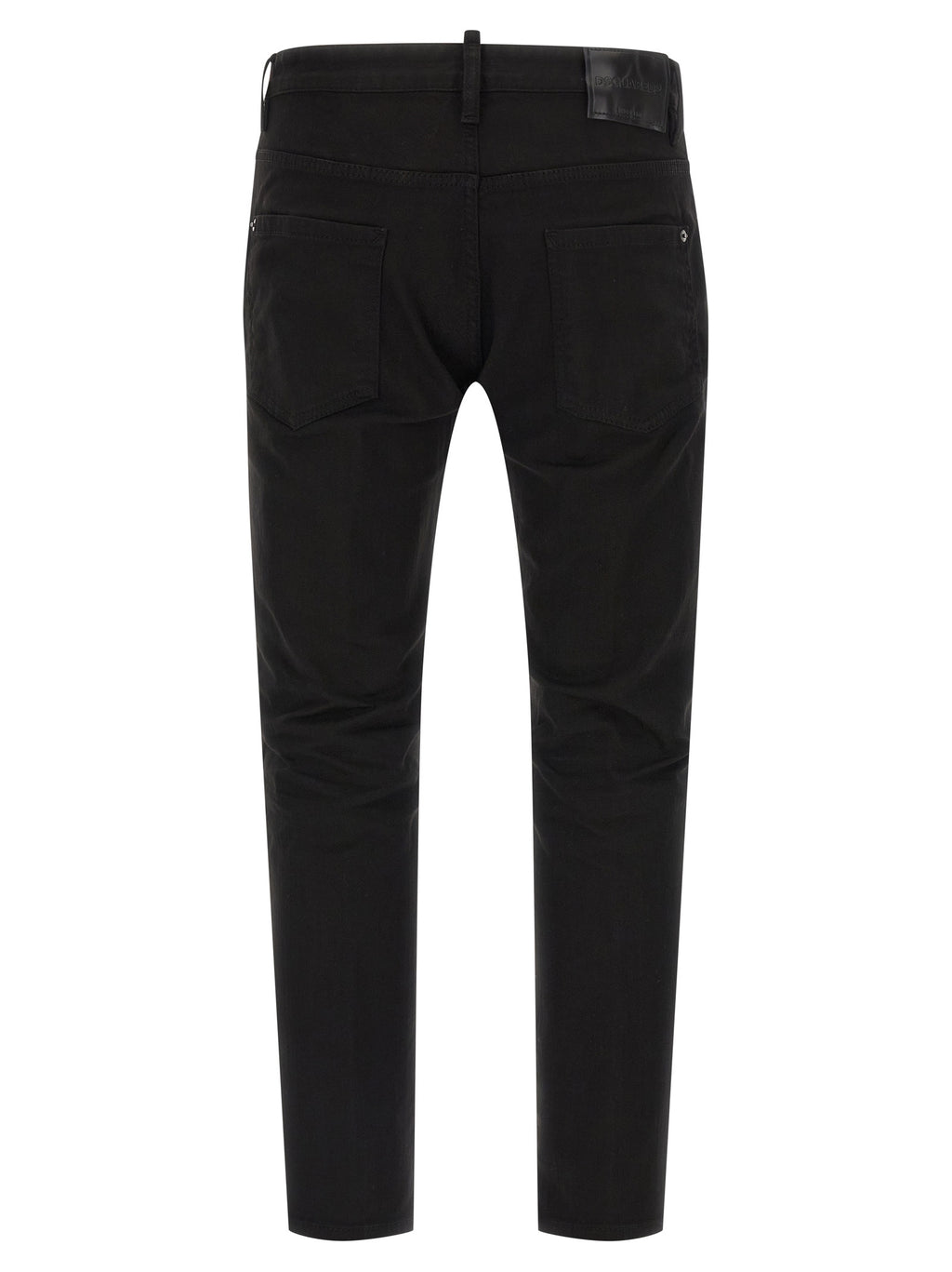Dsquared² Schwarze Baumwoll-Jeans mit geradem Bein