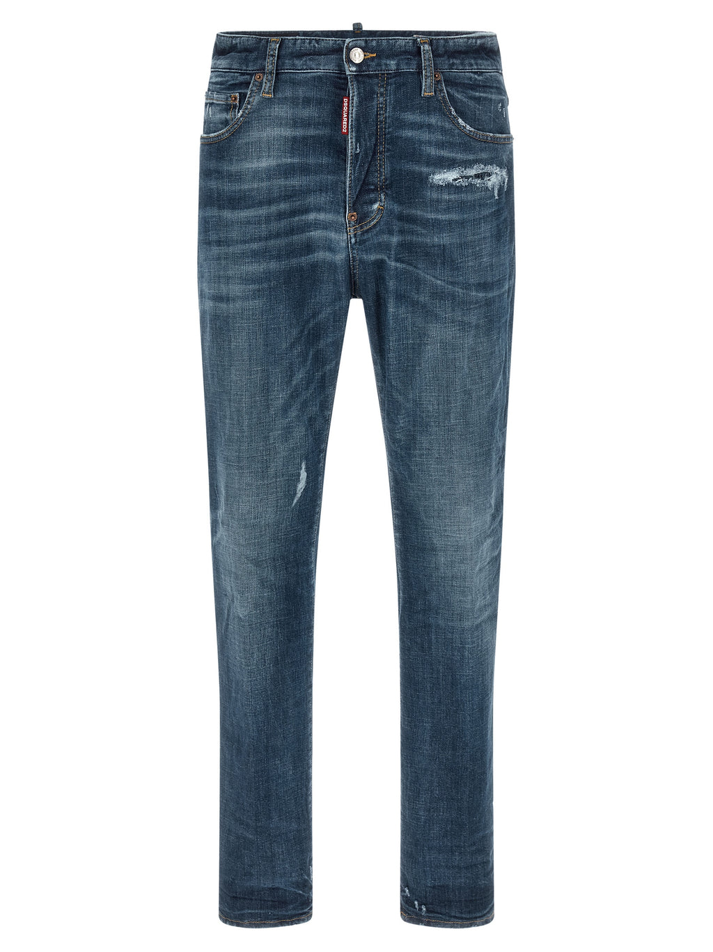 Dsquared² Blaue Jeans aus Baumwolle im geraden Schnitt