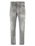 Dsquared² Graue Jeans aus Baumwolle im geraden Schnitt