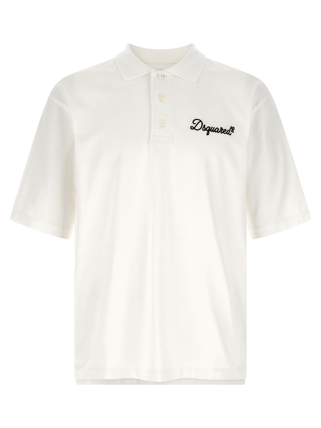 Dsquared² Weißes Poloshirt aus Baumwolle