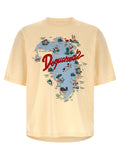 Dsquared² Beiges Baumwoll-T-Shirt