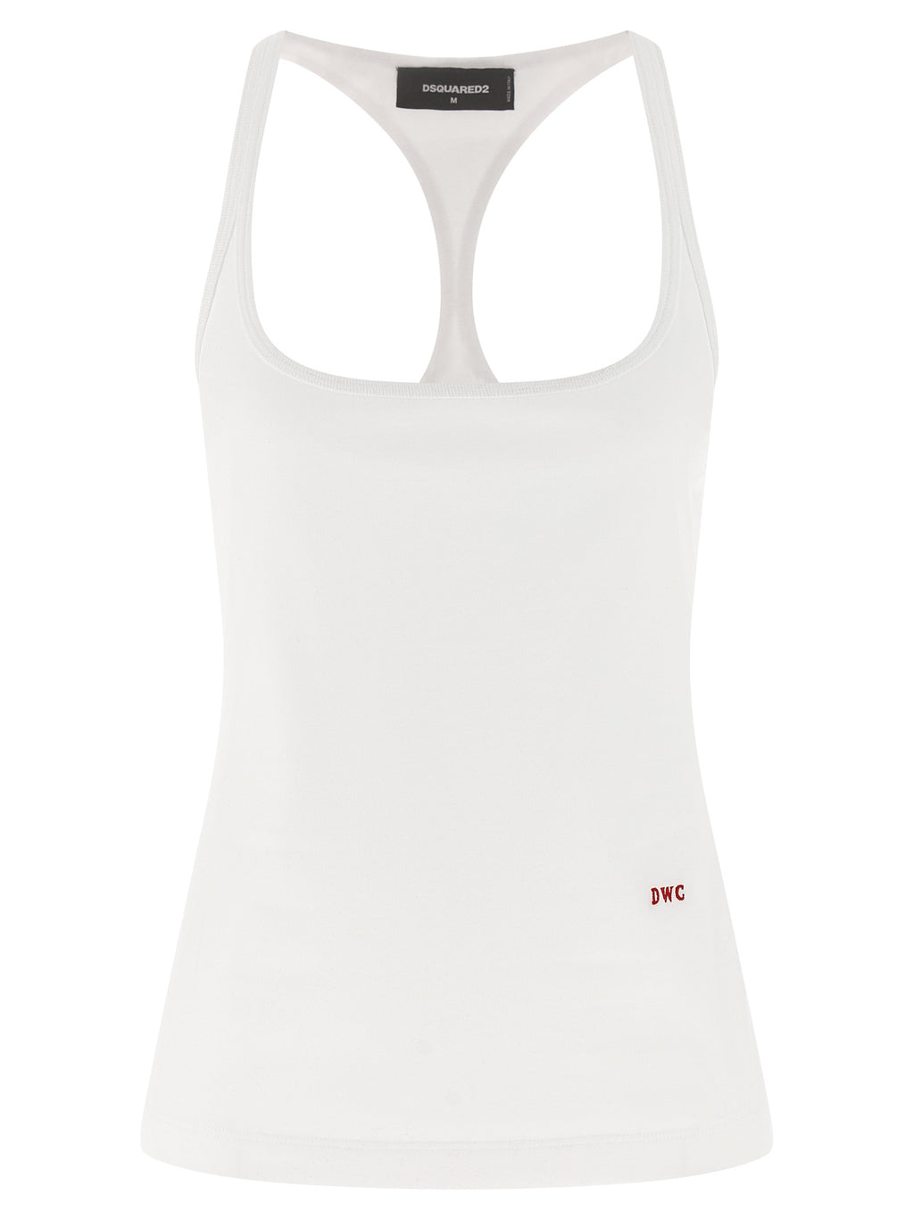 Dsquared² Weiße Baumwoll-Tanktops