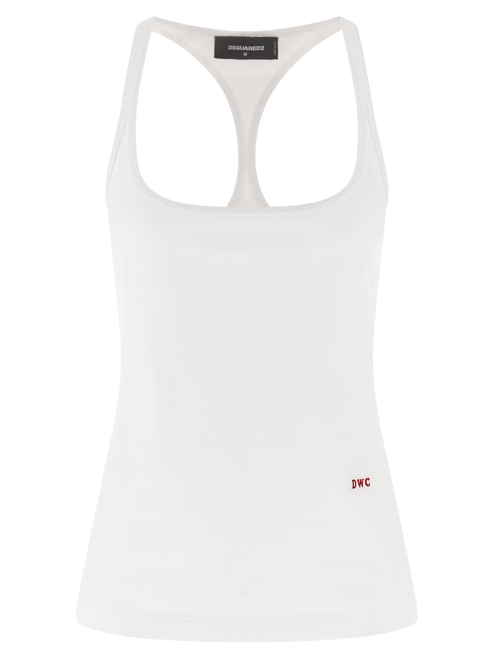 Dsquared² Weiße Baumwoll-Tanktops