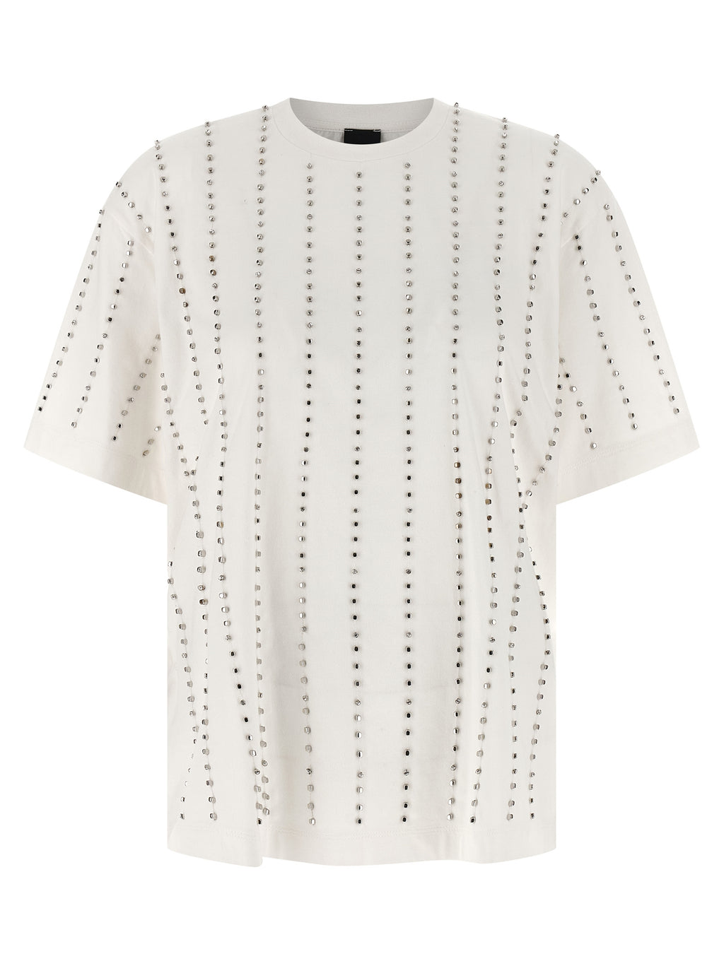 PINKO Weißes Baumwoll-T-Shirt