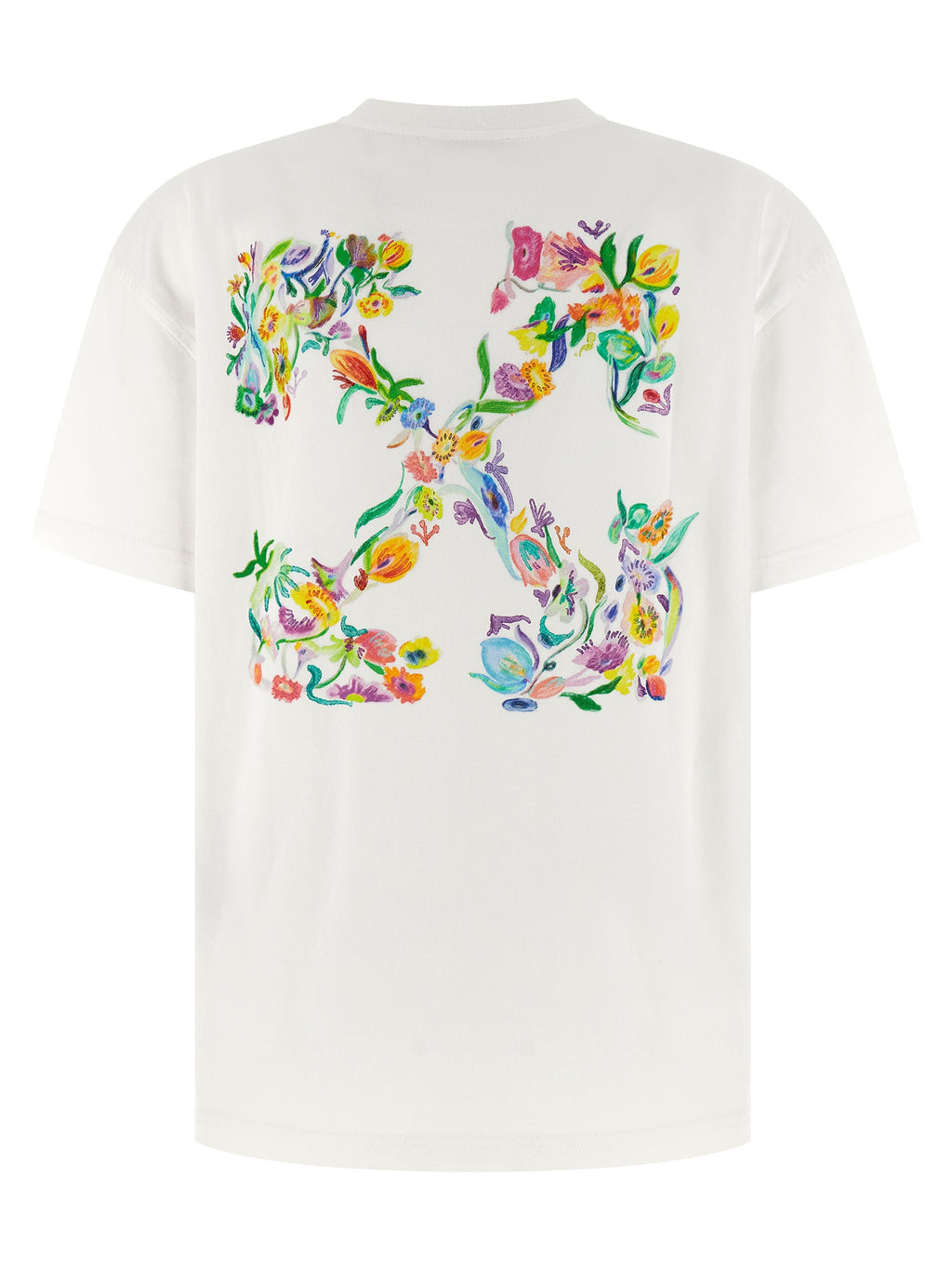 Off-White Weißes Baumwoll-T-Shirt