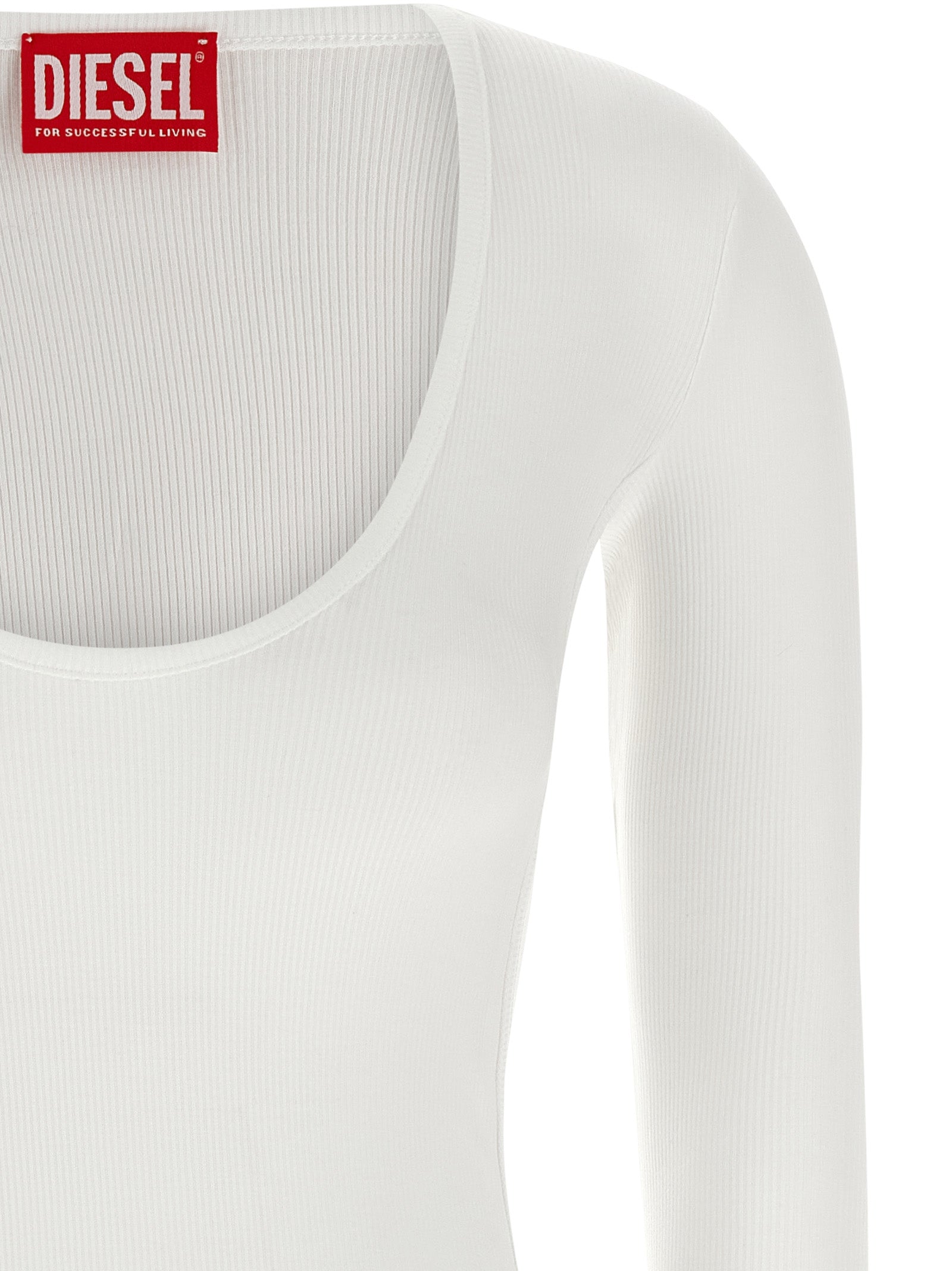 Diesel Weißer Viskose-Pullover