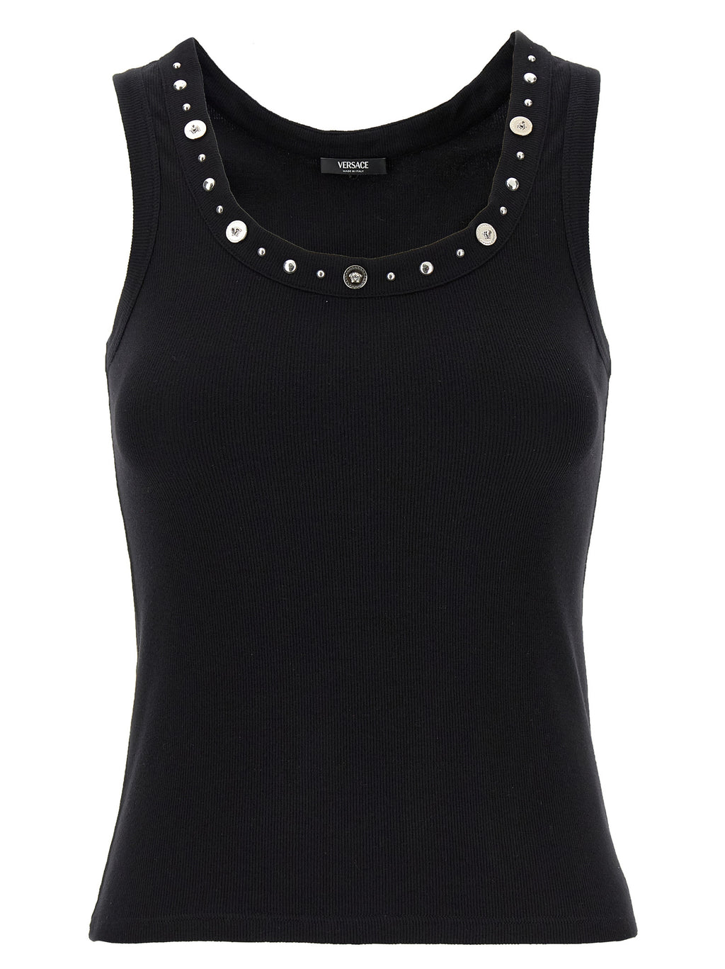 Versace Schwarzes Baumwoll-T-Shirt