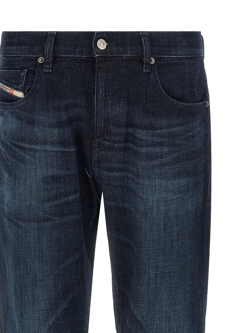 Diesel Blaue Jeans aus Baumwolle im geraden Schnitt