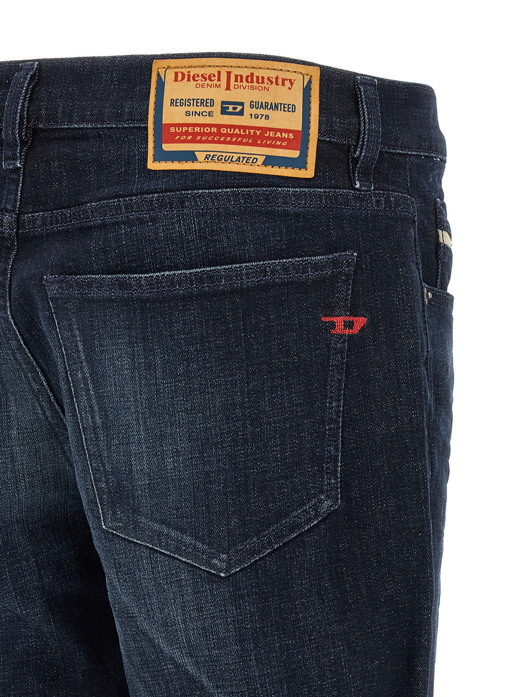 Diesel Blaue Jeans aus Baumwolle im geraden Schnitt