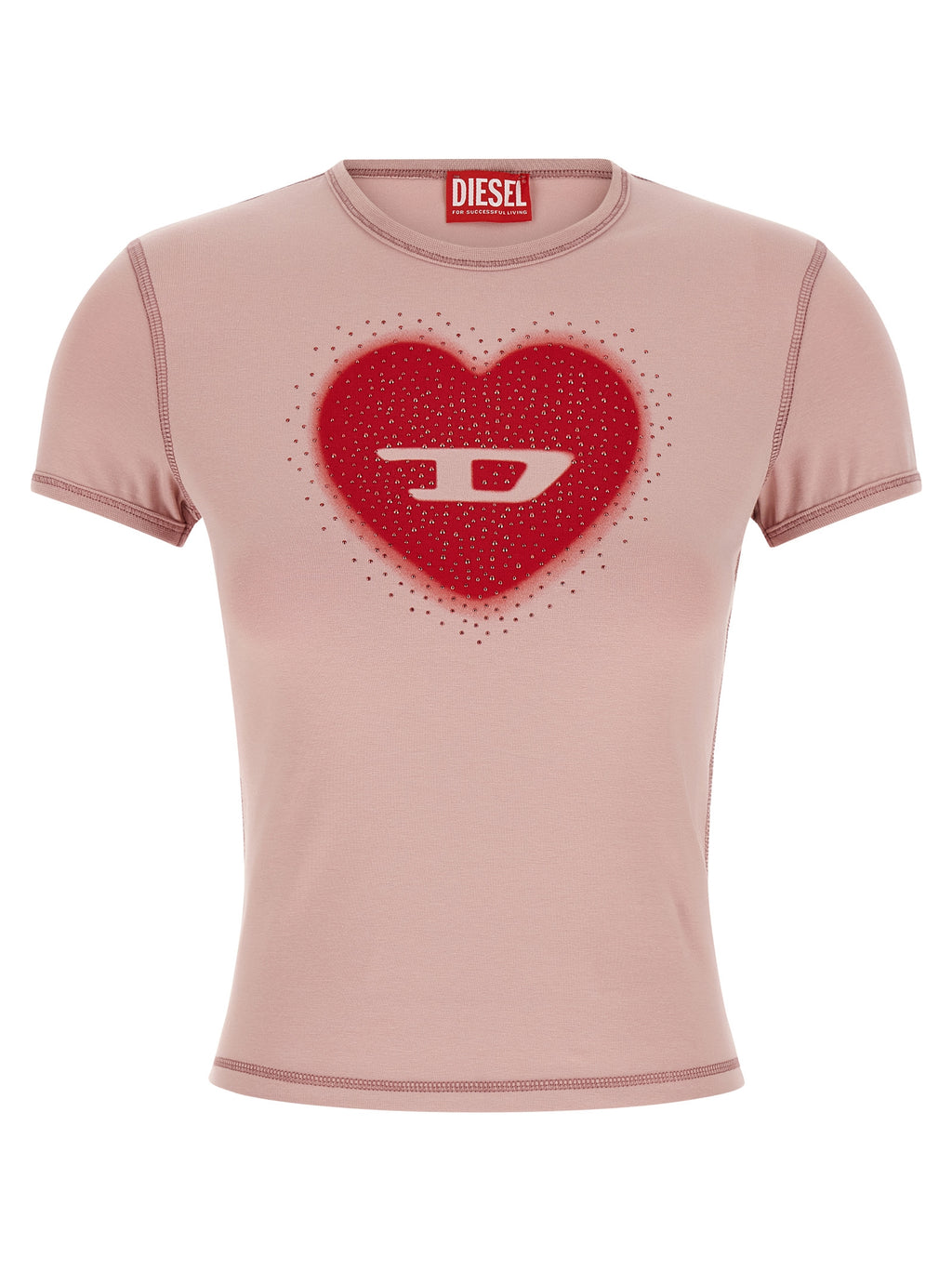 Diesel Mehrfarbiges Baumwoll-T-Shirt