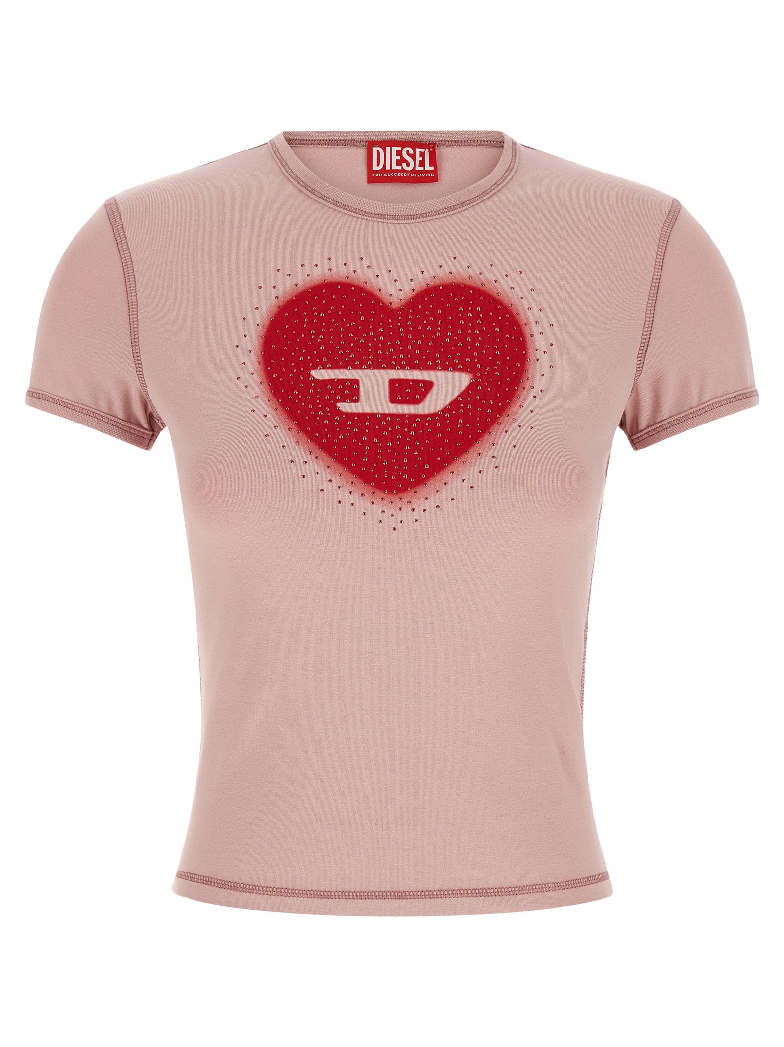 Diesel Mehrfarbiges Baumwoll-T-Shirt