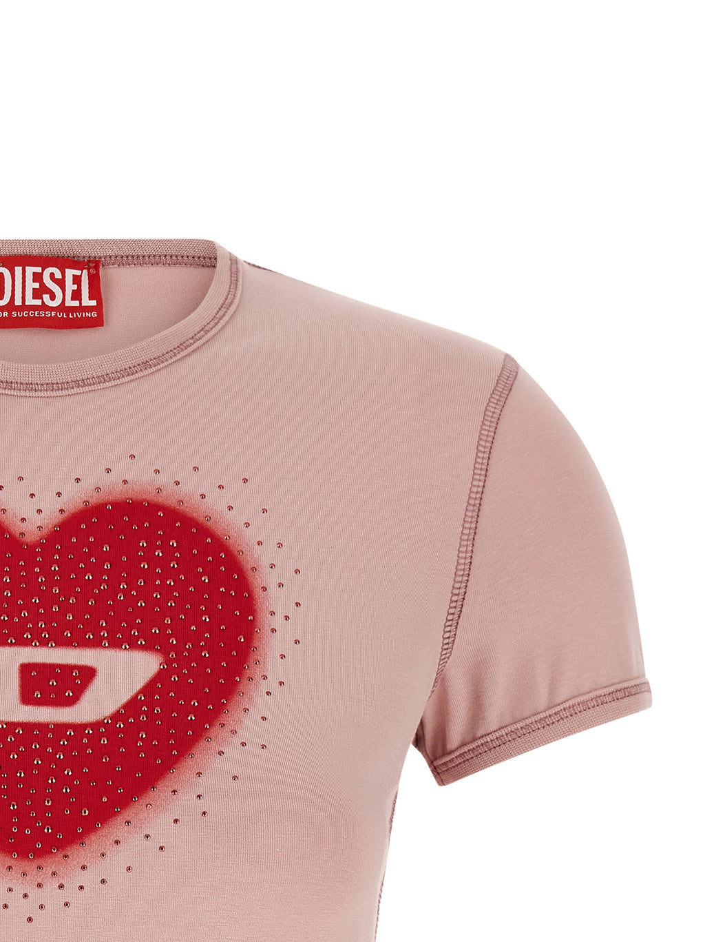 Diesel Mehrfarbiges Baumwoll-T-Shirt