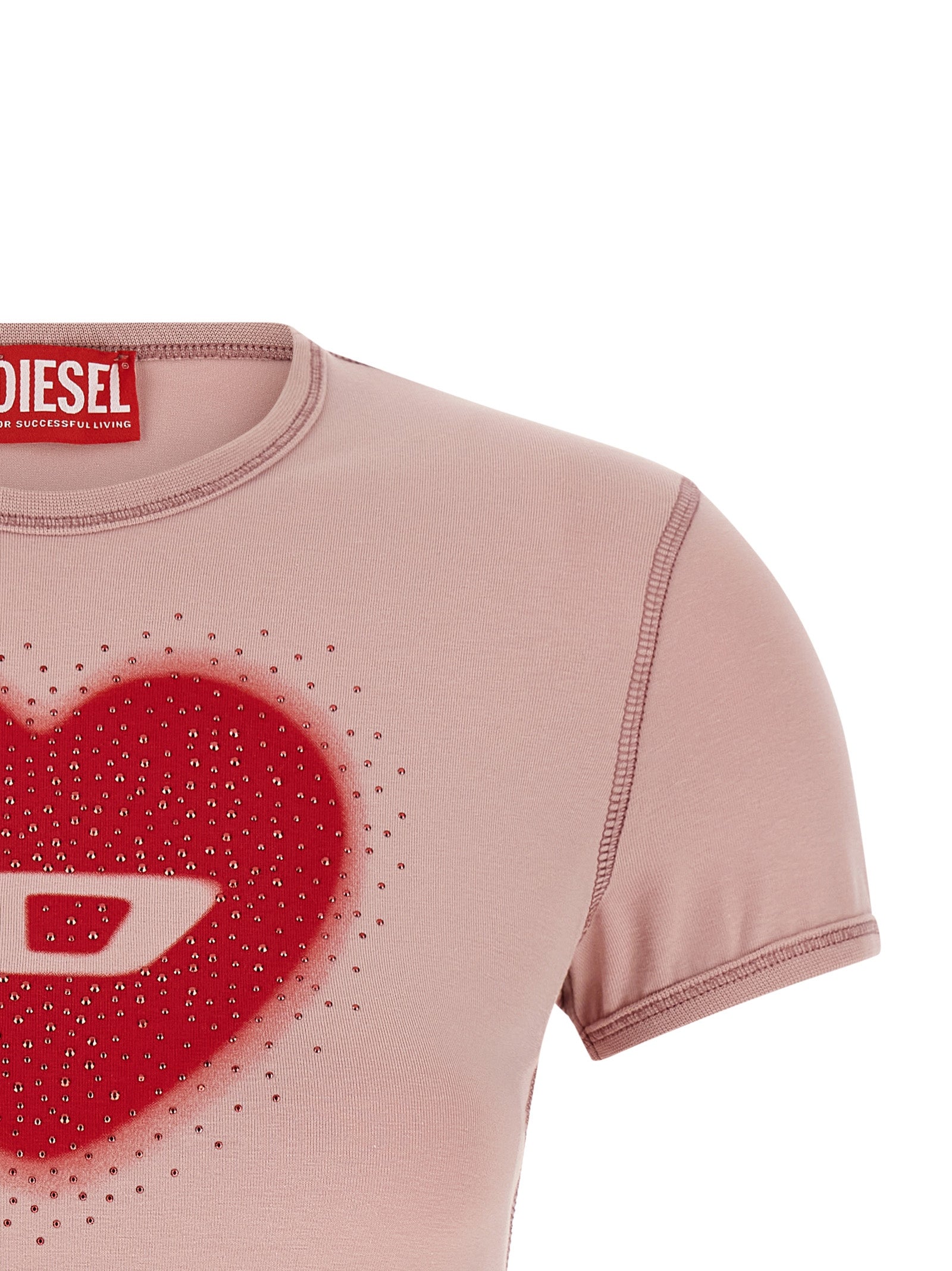 Diesel Mehrfarbiges Baumwoll-T-Shirt