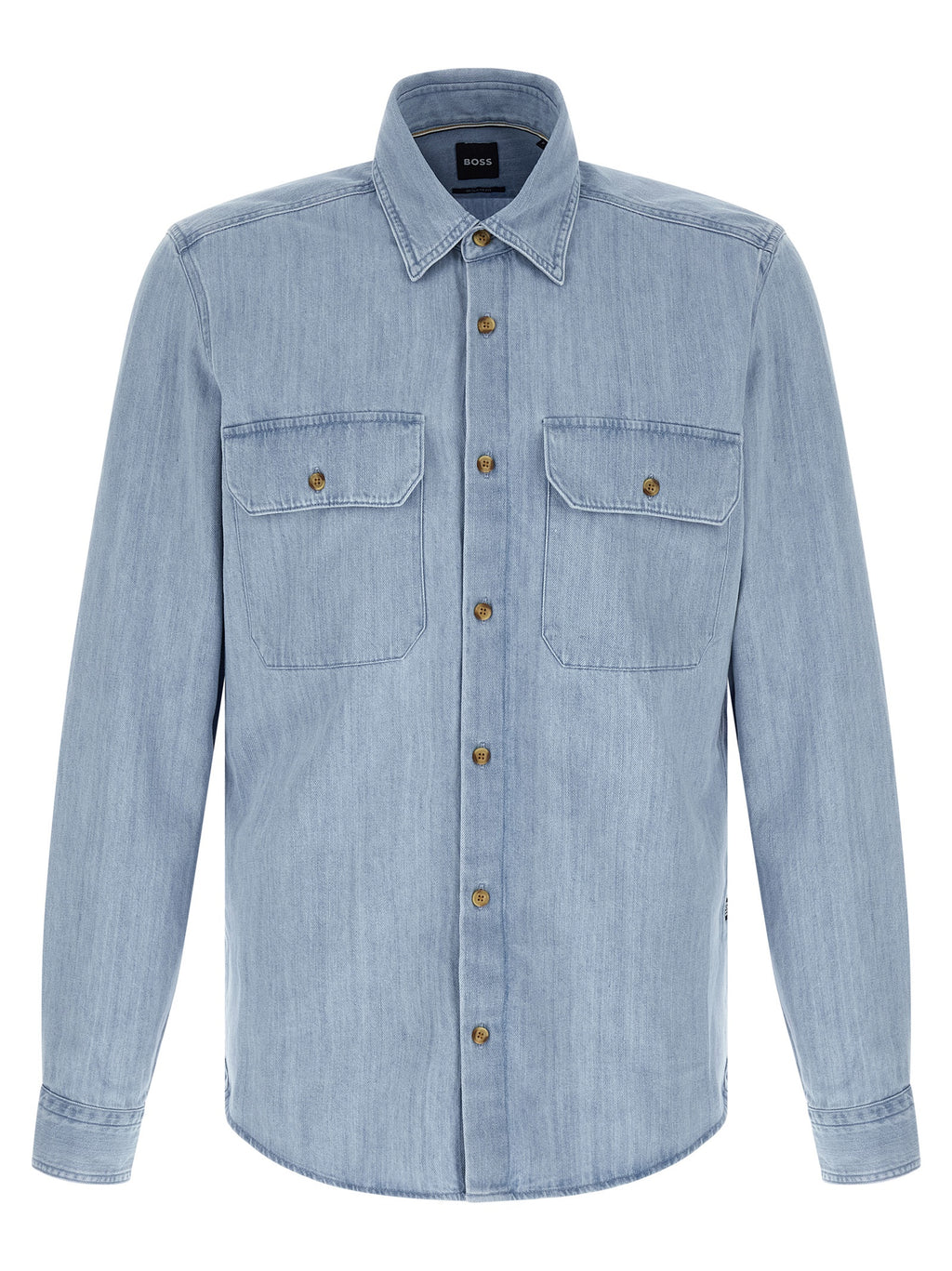 Hugo Boss Blaue Baumwollbluse