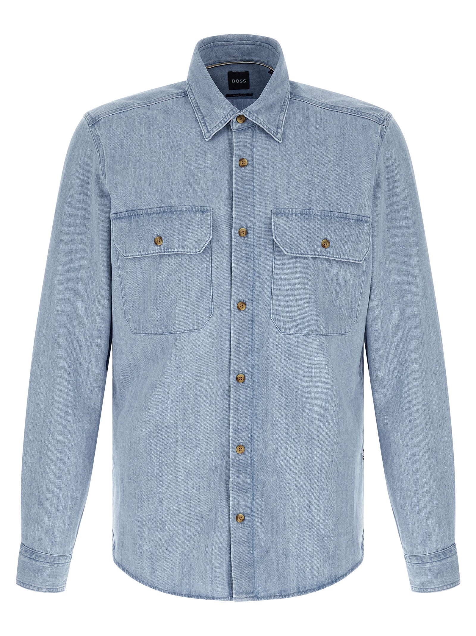 Hugo Boss Blaue Baumwollbluse