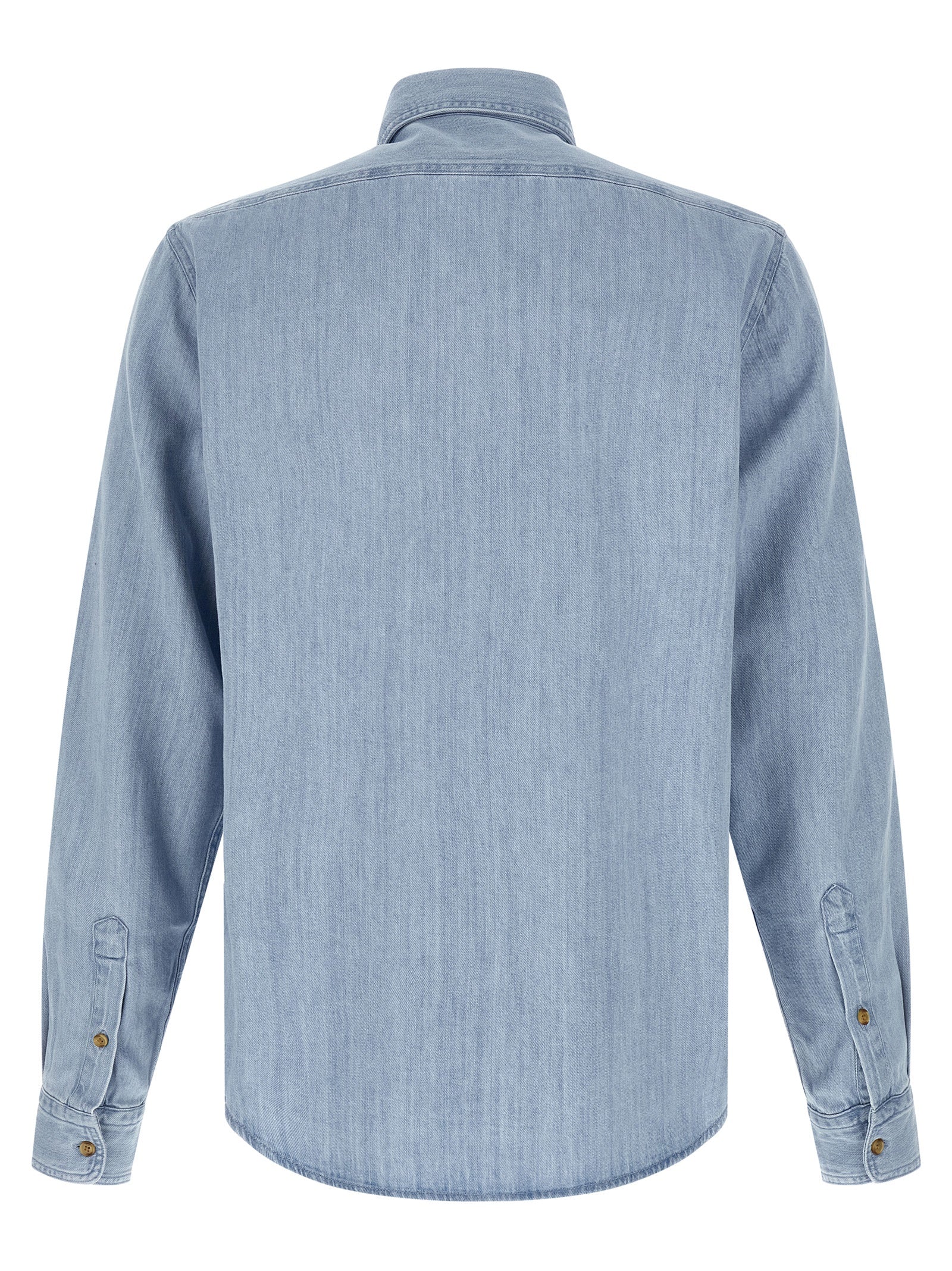 Hugo Boss Blaue Baumwollbluse