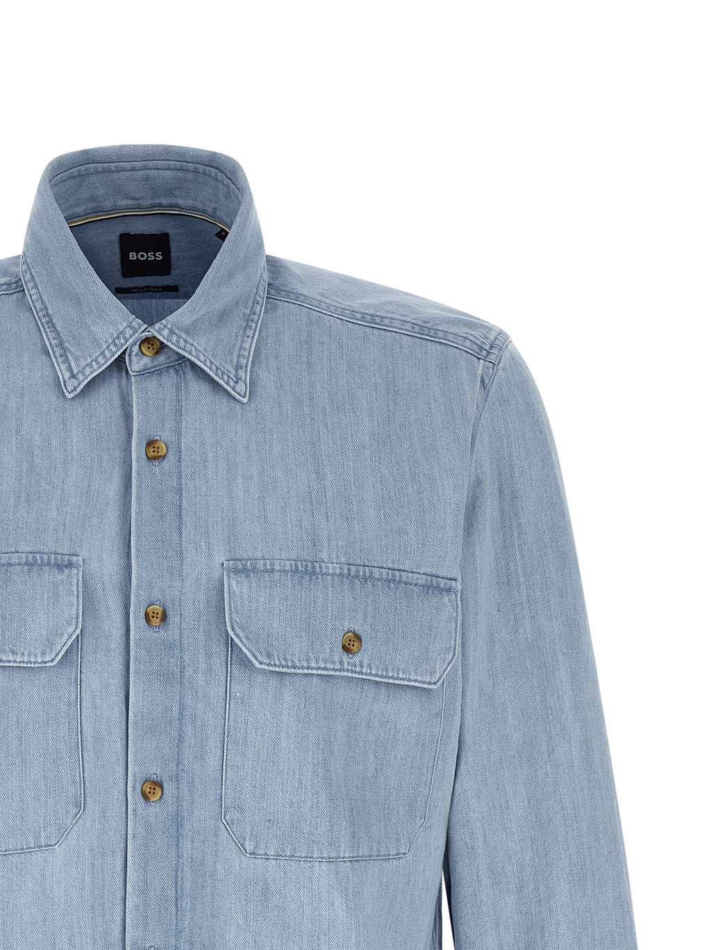 Hugo Boss Blaue Baumwollbluse