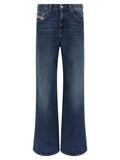 Diesel Blaue Baumwoll-Jeans mit ausgestelltem Bein