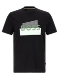Hugo Boss Schwarzes Baumwoll-T-Shirt